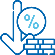 RHB Lower interest amount icon